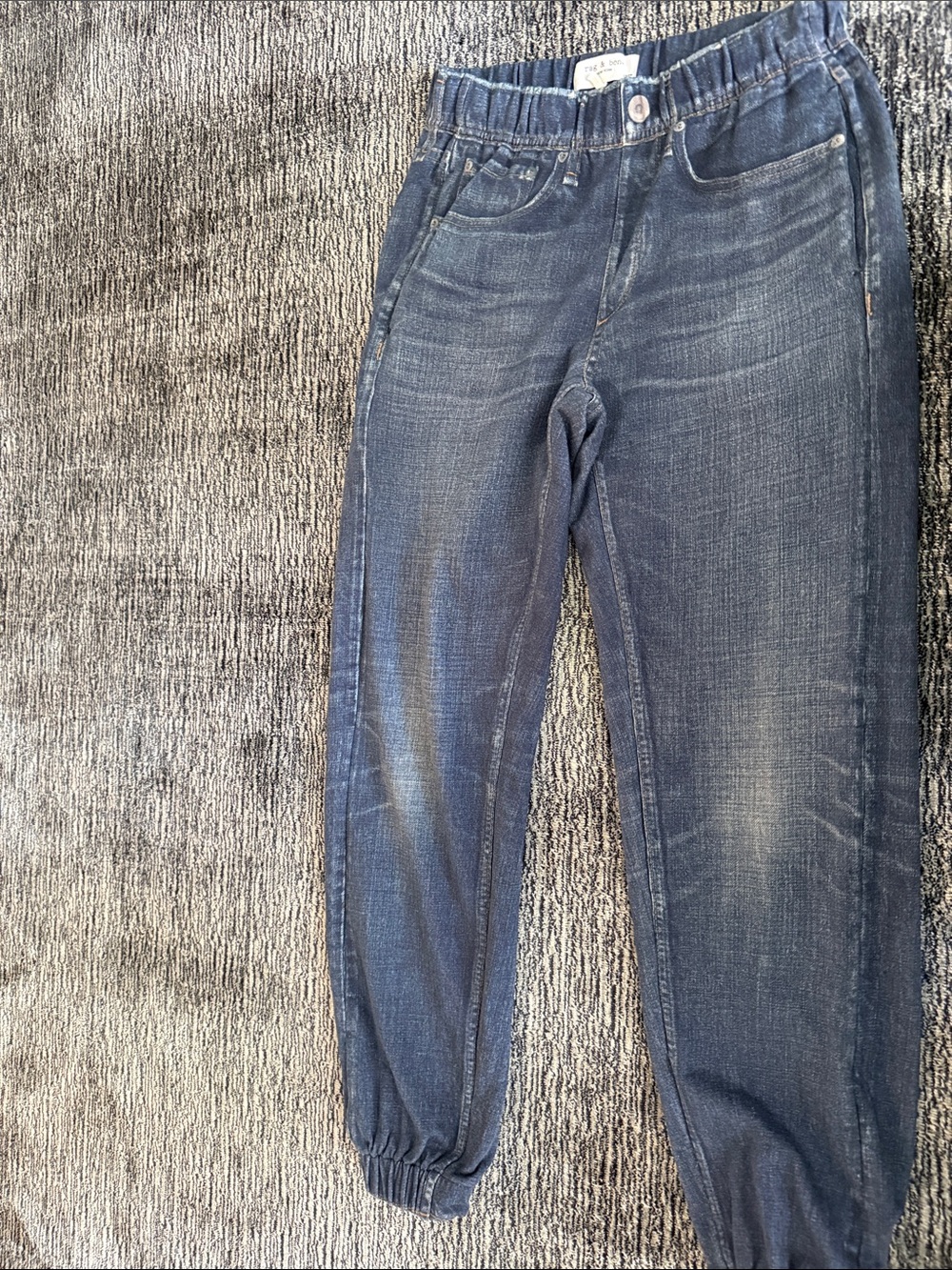 rag & bone Dark Blue Boyfriend Jogger Jeans..sweatpant Jean!